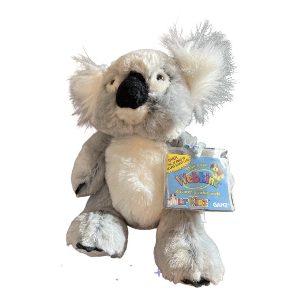 Lot of 3 Ganz Webkinz Plush Animals NWT – Cat, Koala, Reindeer‎ 8” Stuffed Toys